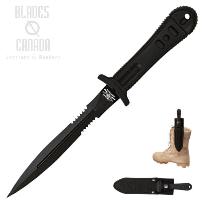 United Special Agent Stinger Fixed Blade Knife, Nylon Sheath, 2752B